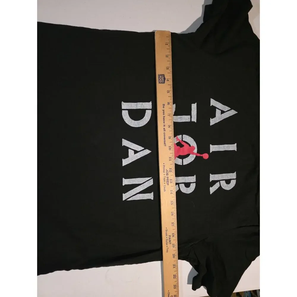 Jordan Air Jumpman Box 23 Logo Black Red T Shirt Size L